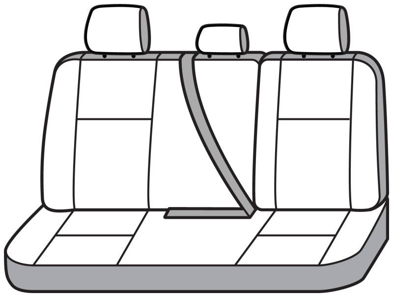Covercraft 20-24 Toyota Highlander Endura PrecisionFitThird Row Seat Covers - Silver/Charcoal