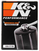 K&N Harley-Davidson / Buell 3in OD x 4.063in H Black Oil Filter