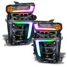 Oracle 2021 Chevy Silverado HD 2500/3500 RGB+W Headlight DRL Upgrade Kit ColorSHIFT 2