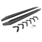 Go Rhino 04-14 Ford F-150 Super Cab 4DR RB20 Slim Running Boards Kit (Incl. Brackets) - Tex. Blk