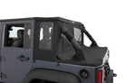 Bestop 07-18 Jeep Wrangler JK 4-Door Halftop Soft Top (Black Diamond)