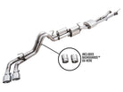 AWE Tuning 16-22 Toyota Tacoma 0FG Cat-Back Exhaust w/ BashGuard - Dual Chrome Silver Tips