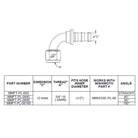 Mishimoto 90 Degree Push Lock Fitting - 8AN