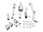AWE Tuning 4th Gen GM 1500 5.3L 0FG Cat-Back Dual Side Exit (Flat Bumper) - Chrome Tips