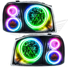 Oracle Nissan Frontier 01-04 Halo Kit - Triple - ColorSHIFT w/ Simple Controller