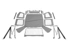 Rampage 1976-1983 Jeep CJ5 Complete Top - Grey Denim