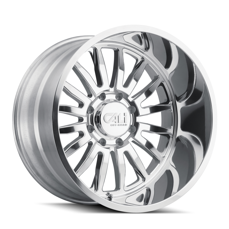Cali Off-Road 9110 Summit 24x14 / 8x165.1 BP / -76mm Offset / 125.2mm Hub Polished Wheel