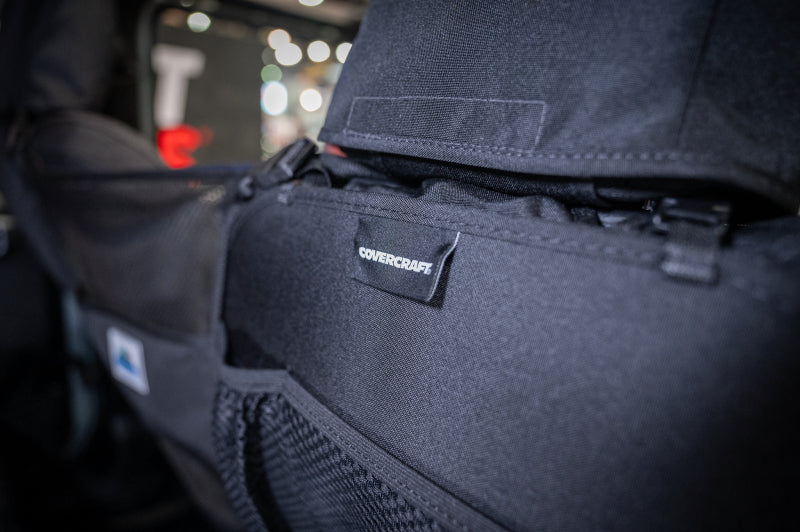 Covercraft 18-24 Wrangler JL 4dr Bucket Endura Jeep Logo SeatSaver Custom Front Row Seat Covers
