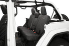Bestop 18-23 Jeep Wrangler JL 4-Door Exc. 4Xe Rear W/ Fold Down Arm Rest Seat Covers (Black Diamond)