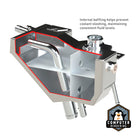 Mishimoto 11+ Ford 6.7L Powerstroke Secondary Expansion Tank - Micro-Wrinkle Black