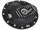 AFE Rear Differential Cover Black w/Machined Fins Nissan Titan XD 16-19 - w/Oil