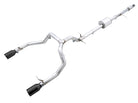 AWE Tuning 4th Gen GM 1500 5.3L 0FG Cat-Back Dual Side Exit (Flat Bumper) - Diamond Tips