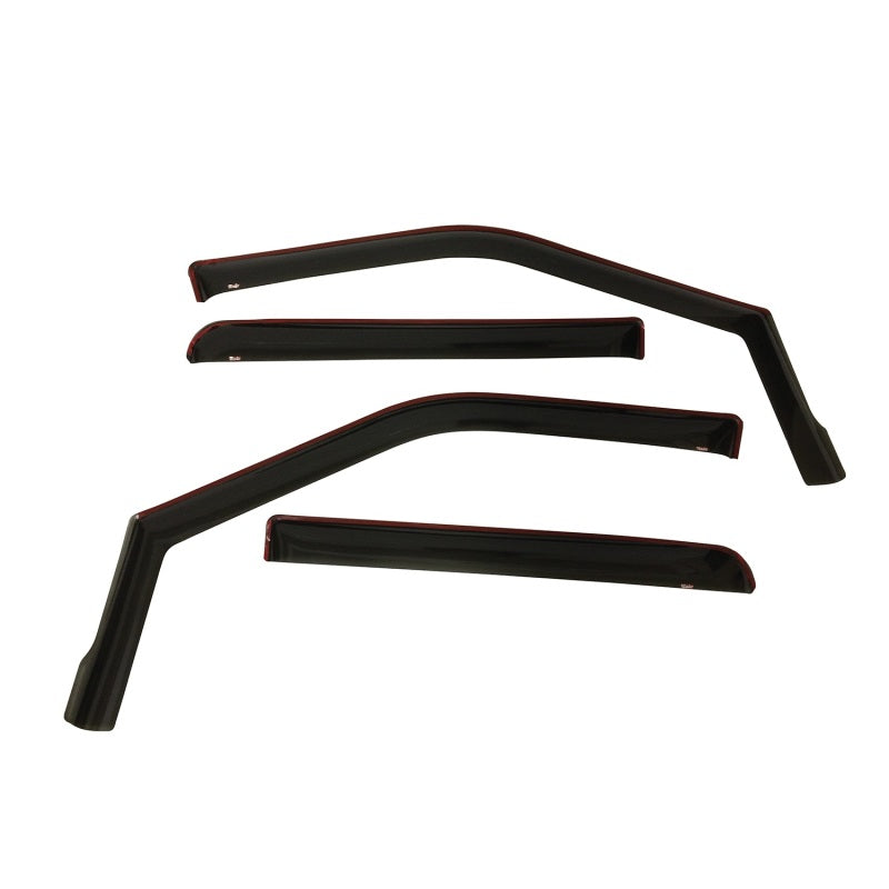 Westin 2015-2018 Ford F-150 SuperCrew In-Channel Wind Deflector 4pc - Smoke
