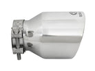 aFe Takeda Universal Exhaust Tip 2-1/2 IN Inlet x 4 IN Outlet x 6 IN L- Polished