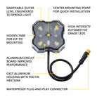 Diode Dynamics Stage Series SXS Rock Light Installer Kit - White Diffused M8 (4-pack)