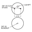 Firestone Ride-Rite Replacement Air Helper Spring Rear 224C (W217606872)