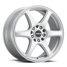 Raceline 146S Matrix 14x5.5in / 4x100/4x114.3 BP / 35mm Offset / 72.62mm Bore - Gloss Silver Wheel
