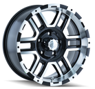 ION Type 179 16x8 / 6x139.7 BP / 10mm Offset / 106mm Hub Black/Machined Wheel