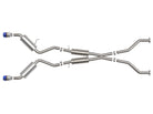 aFe Takeda 09-20 Nissan 370z 2-1/2 IN 304 Stainless Steel Cat-Back Exhaust System w/ Blue Flame Tip