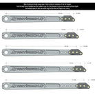 RockJock Billet Aluminum Antirock Pre-Runner Sway Bar Arms (33.67in OAL 35 spline) w/ Hardware