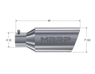 MBRP Universal Tip 7inch O.D. Rolled End 4inch inlet 18inch length - T304 (SINGLE TIP)