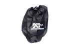 K&N Black Drycharger Round Tapered Air Filter Wrap 5in Top ID / 7.5in Base ID / 8in Height