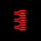 AlphaRex 14-18 GMC Sierra 1500/2500HD/3500HD LUXX-Series LED Tail Lights Alpha-Blk Actv Lgt Seq. Sig