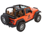 Bestop 07-18 Jeep Wrangler JK 2-Door Trektop Glide (Black Diamond)