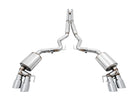 AWE Tuning 2018+ Ford Mustang GT (S550) Cat-Back Exhaust - Touring Edition (Quad Chrome Silver Tips)
