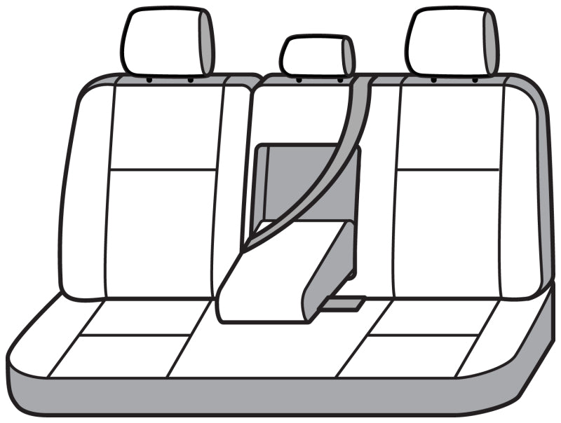 Covercraft 15-24 Ford Edge Endura PrecisionFit Custom Second Row Seat Covers - Black/Charcoal