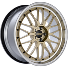 BBS LM 20x9.5 5x114.3 ET40 CB66 Gold Center Diamond Cut Lip Wheel