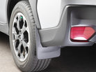 WeatherTech 18-23 Subaru Crosstrek No Drill Mudflaps Rear Pair - Black