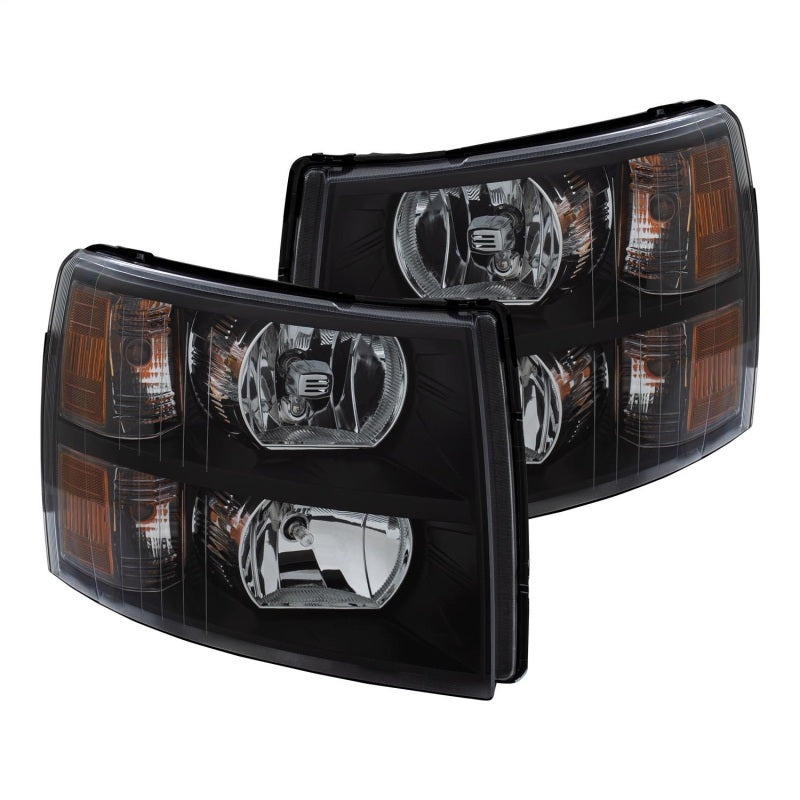 ANZO 2007-2013 Chevrolet Silverado Crystal Headlights Black – Down East ...
