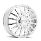 Cali Off-Road 9110D Summit Dually 22x8.25 / 8x200 BP / -232mm Offset / 142mm Hub Polished Wheel