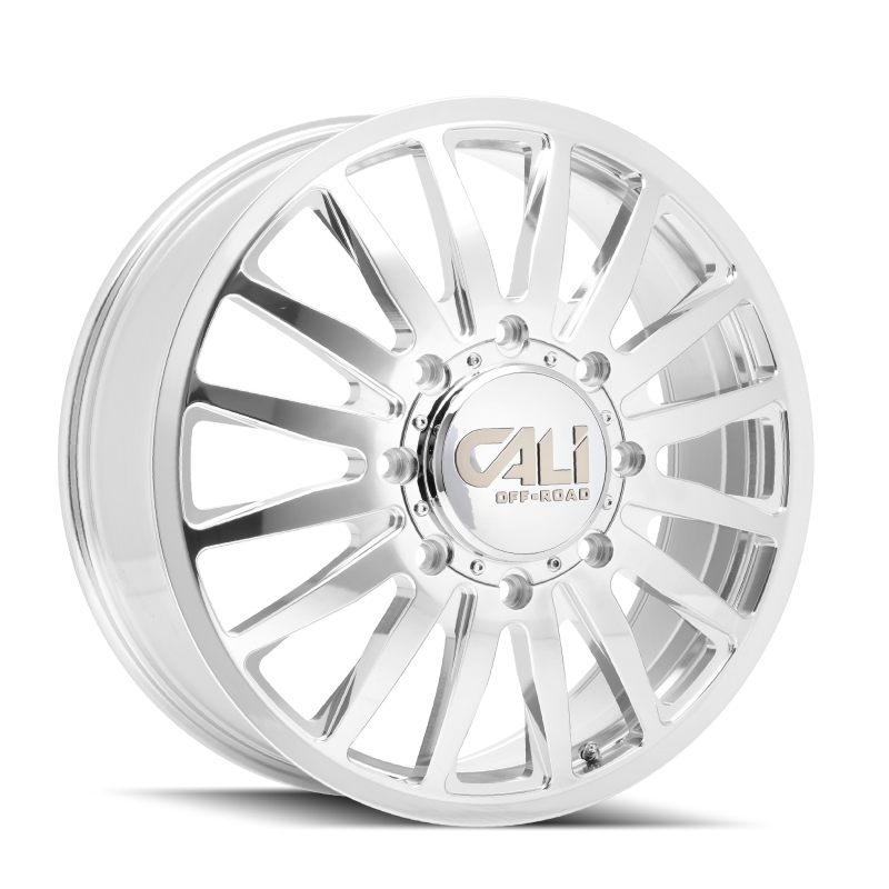 Cali Off-Road 9110D Summit Dually 22x8.25 / 8x165.1 BP / -192mm Offset / 121.3mm Hub Polished Wheel
