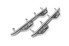 N-Fab Podium SS 2019 Jeep Wrangler JT 4DR Truck - Full Length - Polished Stainless - 3in