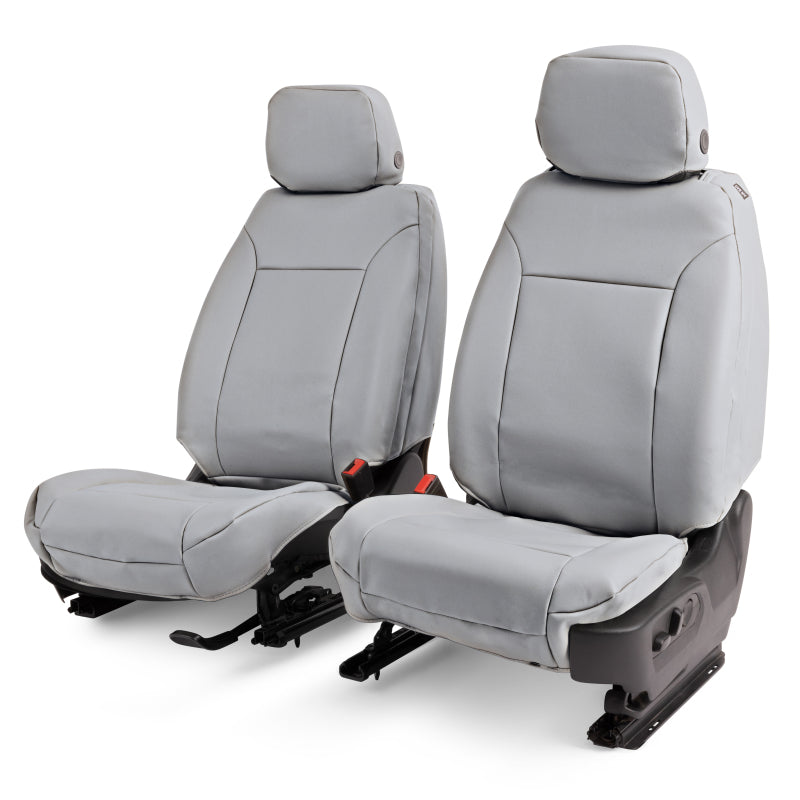 Covercraft 07-13 Acura MDX Leatherette PrecisionFit Custom Front Row Seat Covers - Lt Grey