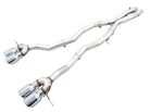 AWE Tuning Track Edition Cat-Back Exhaust for BMW G8X M3/M4 - Chrome Silver Tips