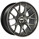 BBS CH-RII 22x9.5 5x120 ET33 Satin Platinum Center Black Lip SS Rim Prot Wheel -82mm PFS Req