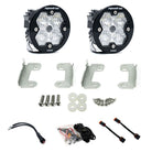 Baja Designs 18-25 JL/JT / 20-25 Gladiator Squadron-R Pro 2.0 Fog Pkt Kit OE Sahara Bmpr (WC) -Clear