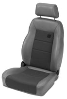 Bestop 76-86 Jeep Cj7 Front Driver Side Trailmax II Pro Seat (Center Fabric Insert Charcoal/Gray)