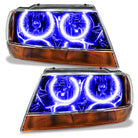 Oracle 99-04 Jeep Grand Cherokee SMD HL - Black - ColorSHIFT w/ Simple Controller