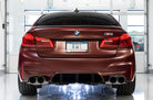 AWE Tuning 18-19 BMW M5 (F90) 4.4T AWD SwitchPath Axle-Back Exhaust - Chrome Silver Tips