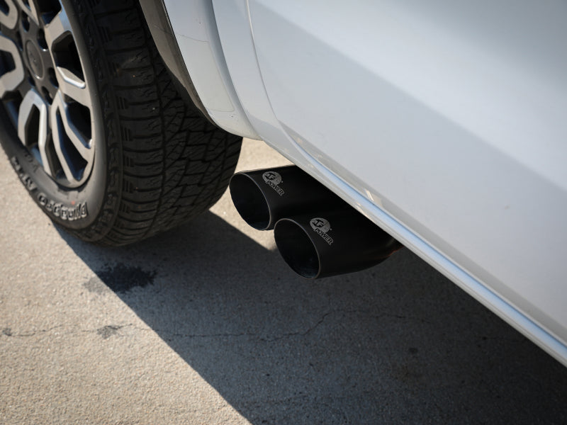 aFe Rebel Series 3in 304 SS Cat-Back Exhaust Side Exit w/ Black Tips 19-20 Ford Ranger L4-2.3L (t)