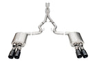 Corsa 2024-2025 Ford Mustang V8 5.0L 3in Cat-Back Exhaust System w/ Twin 4in Black Straight Tips