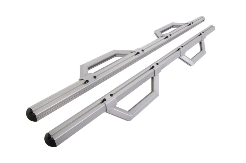 Dee Zee 99-23 Chevrolet/GMC/Dodge/Ford Full Size Truck Hex Series - Crew Cab Side Steps (Silver)