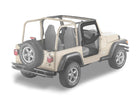 Bestop 97-06 Jeep Wrangler TJ Upper Fabric Doors (Black Denim)