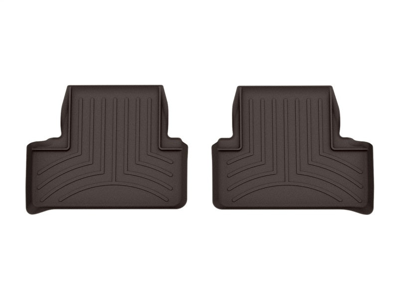 WeatherTech 2022+ BMW i4 M50 Rear FloorLiner - Cocoa (2pc Liner)