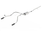 Borla 14 Silv/Sierra C/B Exhaust ATAK 1500 5.3L V8 AT/MT 2&4WD Ext Cab (78.7) WB - Black Chrome