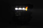 AlphaRex 17-20 Ford Raptor NOVA LED Proj Headlights Plank Style Matte Black w/Activ Light/Seq Signal